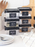 Set x8 contenedores tapa negra - comprar online