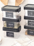 Set x8 contenedores tapa negra - tienda online