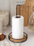 Porta Rollo de Hierro Base de Madera GH-187 - comprar online