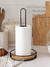 Imagen de Porta Rollo de Hierro Base de Madera GH-187