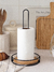 Porta Rollo de Hierro Base de Madera GH-187