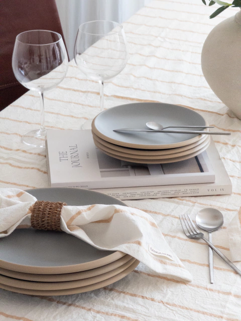 Kit de Mesa 2Mts Rayas Beige