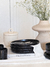 Set x6 Plato Playo Negro Salpicado