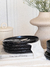 Set x6 Plato Playo Negro Salpicado - comprar online
