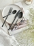 Set x16 Cubiertos Negro GH-298 - tienda online