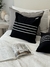 Funda 50x50 Negra Con Lineas Blancas - tienda online