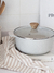 Cacerola 24cm antiadherente essential crema - Ganga Home