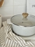 Cacerola 24cm antiadherente essential crema