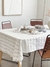 Kit de Mesa 2mt Rayas Gris Claro - Ganga Home