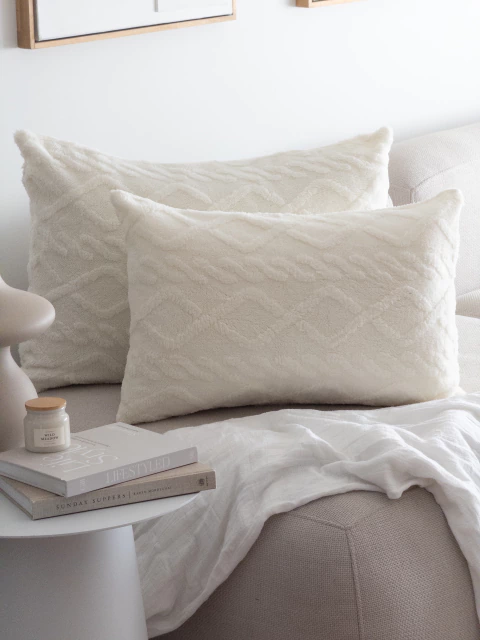 Funda Jacquard Off White 60x40 GH-0019OFF - comprar online