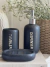 Set de Baño 3 Piezas Gris Oscuro GH-60 - tienda online