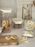 Set x3 Recipientes Cuadrados Crema GH-59 - Ganga Home