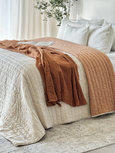 Manta Malú 130X200 Canela