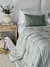 Acolchado Boho Chic Queen Verde 737Q