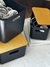 Set caja moderna negra C/T madera