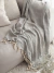 Manta Lineas Cruzadas Celeste 125x150 GH-17 - comprar online