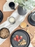 Set x 6 plato postre fushion black - comprar online