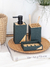 Set de baño 3 Piezas Verde c/Madera GH-5 - tienda online