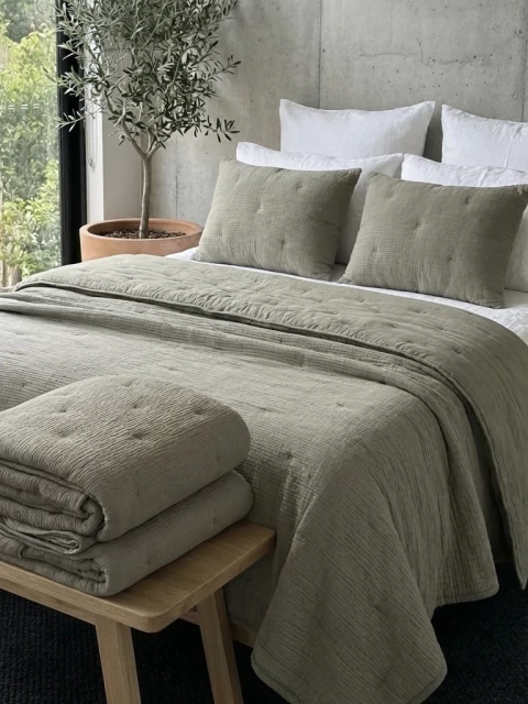 Kit Cubrecama Indiana King verde GH-0251K/V - comprar online