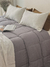 Acolchado 4 Estaciones California Twin Gris - Ganga Home