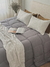 Acolchado 4 Estaciones California Twin Gris
