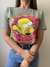 T-SHIRT LUXO COM PEDRARIA SIMPSONS - VERDE MUSGO na internet