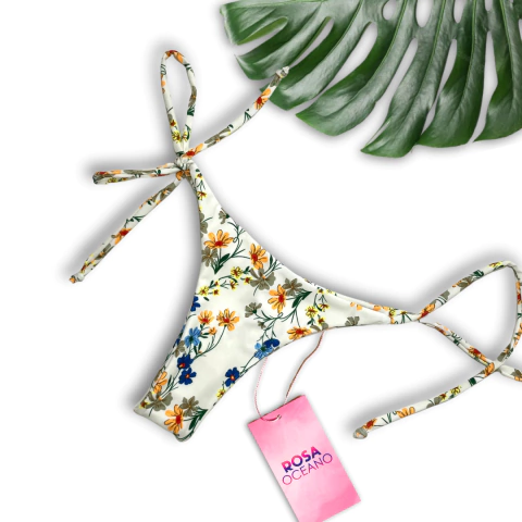 CALCINHA CORTININHA - ESTAMPA FLORAL - comprar online