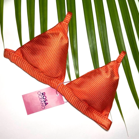 TOP FIXO COM REGULADORES - TANGERINA CANELADO