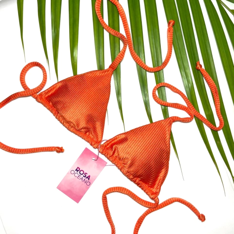 TOP CORTININHA - TANGERINA CANELADO