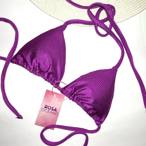 TOP CORTININHA - FÚCSIA CANELADO