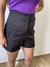 SHORT ALFAIATARIA MODELAGEM RETA - PRETO