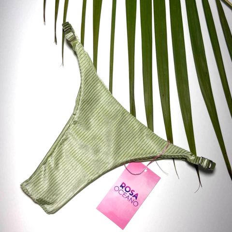 CALCINHA FIXA COM REGULADORES - VERDE OLIVA CANELADO