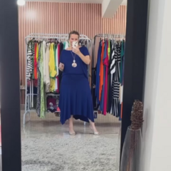 Conjunto Lisboa Camiseta e Saia Assimétrica Em Viscolycra