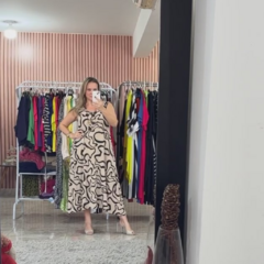Vestido Itú Com Alças Largas Em Viscolycra