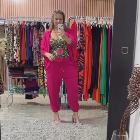 Casaquinho Barcelona Liso Em Viscolycra