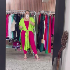 Kimono Bali Com Laterais Abertas Em Viscolycra