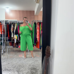 Conjunto Sauípe Bermudão e Camiseta Em Viscolycra - Lullis Praia e Cia