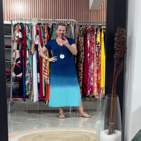 Vestido Ubatuba Em Viscolycra Tie Dye - comprar online