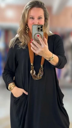 Vestido Cantagalo Manga Longa Em Viscolycra - comprar online