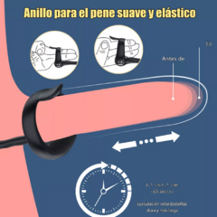 Anillo Pene 2 En 1 Plug Anal Clítoris Vibrador App Control - tienda en línea