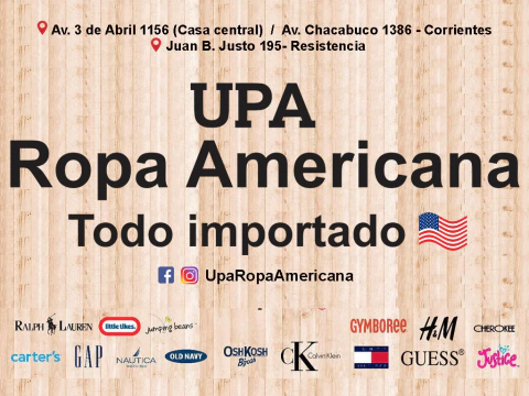 Carrusel UPA ROPA  AMERICANA