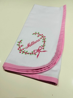 CUEIRO EM FLANELA INFANTIL COM FLORZINHA na internet
