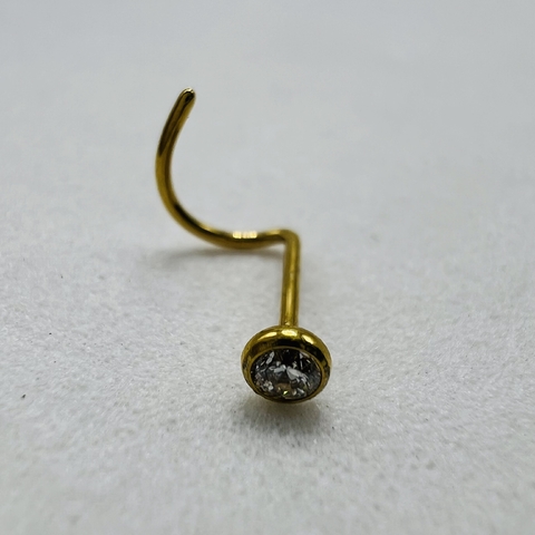 PIERCING NARIZ PEDRINHA OURO 18K. - comprar online