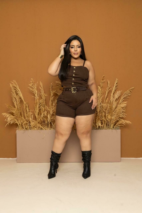 Short jeans marrom REF: 0370