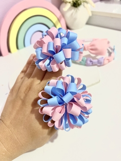 Duplinha pompons de fita - comprar online