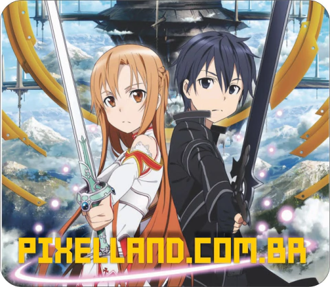 MOUSEPAD SWORD ART ONLINE ASUNA E KIRITO