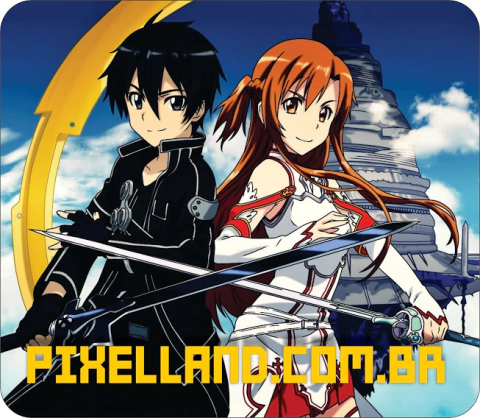 MOUSEPAD SWORD ART ONLINE ASUNA E KIRITO 2