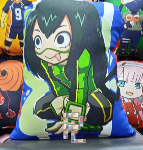ALMOFADA CHIBI FROPPY TSUYU ASUI BOKU NO HERO ACADEMIA