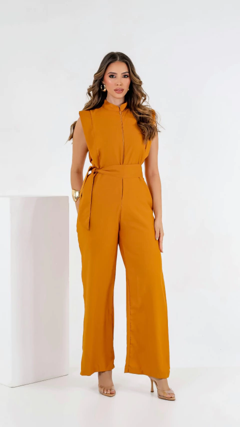 Macacão Grace - Ocre Terroso - comprar online