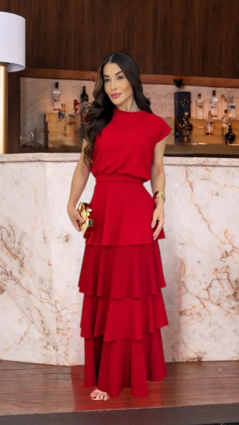 Conjunto Catarina Ondule - Vermelho - comprar online